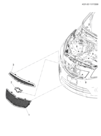 95961848-Grille, lower front
