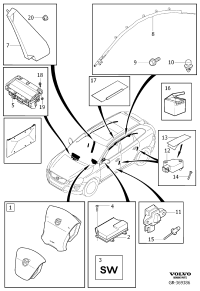30740638-MODULE, PASSENGER AIR BAG (GRA,Y)