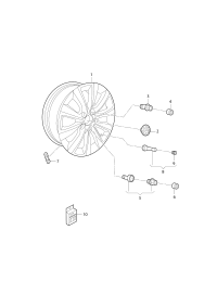 35D601025C-Wheel rim-aluminium alloy