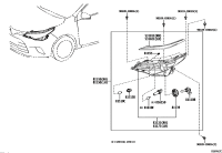 8111602J20-COVER, HEADLAMP, RH