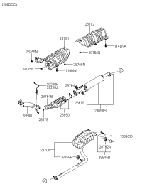 286103K110-PIPE-EXHAUST FR