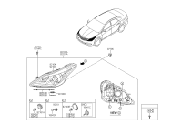 921033V030-SUB ASSY-HEAD LAMP, LH
