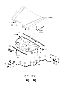 811613F001-LIFTER-HOOD,LH