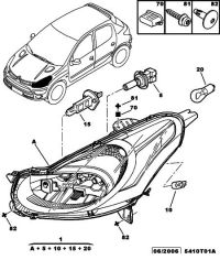 6208E0-Headlamp assy