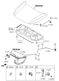 811303J000-Lock assy-hood