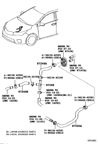 8724812300-HOSE, HEATER WATER, OUTLET C