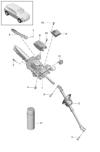 95B419506H-Steering column