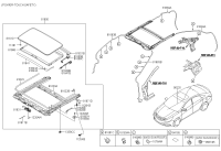 816003S050TX-PANORAMA ROOF ASSY