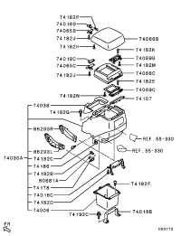 MR655312-LIDFLOOR CONSOLE