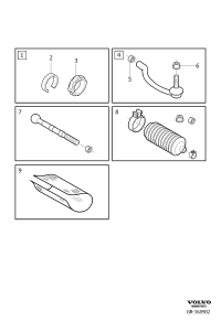 31358639-Ball joint set, lh