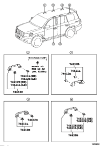 7461030240C0-GRIP ASSY, ASSIST, REAR