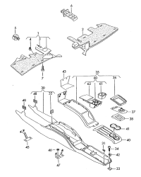 6Q1863241TU71-Bracket kit-console upr