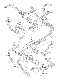 4F1265371A-Coolant hose