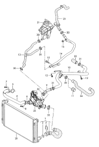 4F0121055Q-WATER HOSE
