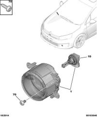 6206C9-FOGLAMP-LH/W169/W204/CL203