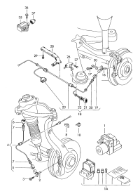 4E0927904B-Harness, speed sensor