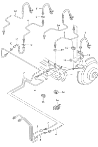 3BD614725K-Pipe-brake, from distributor to attachment