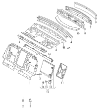 4H0813503TA-Shelf, rear