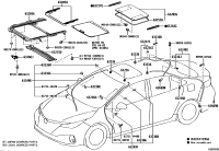 6320102291-GLASS SUB-ASSY, SLIDING ROOF