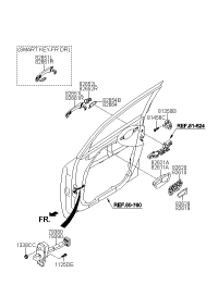 82662A4020-COVER-FR DR O/S HDL RH