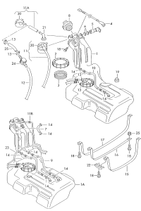 3BD298075-Filler neck, fuel (26mm)
