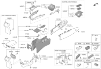 84680F0510TRY-TRAY-FLOOR CONSOLE