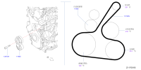 11955EE50B-TENSIONER ASSY