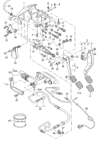 8D1721117R-Bracket of pedal mechanism