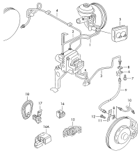 3BD614706A-Tube, from master cylinder to hydraulic unit