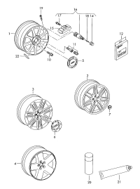 4E0601025AT-Wheel rim: