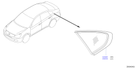 833002DU0A-GLASS ASSY-SIDE WINDOW,RH