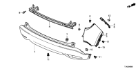 71501T7JH00-FACE,RR BUMPER