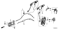 72113T7A305-Rod set, r. fr. door