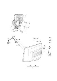 5JK945095A-TAILLIGHT
