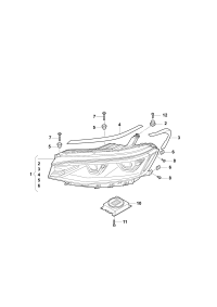 30D941029A-LED HEADLIGHT/718 BOXTER