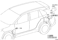 770350R080-CABLE SUB-ASSY, FUEL LID LOCK CONTROL