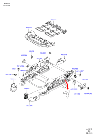 BM51A62284AD31TC-Bracket assy-cowl track rh/mldg