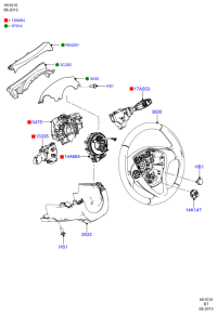 8A6T13335BC-Switch assy-control