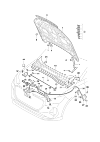 89D823301-LOCK ASSY, BONNET