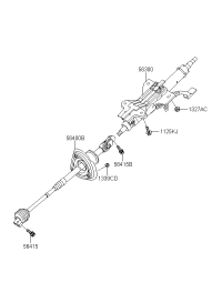 COLUMN & SHAFT ASSY-STEERING