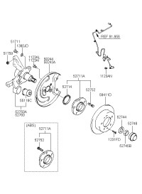 527102C105-Hub assy-rr wheel