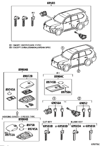 6900560G80-CYLINDER SET, LOCK