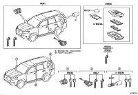 6905260310-CYLINDER & KEY SET, DOOR LOCK, LH