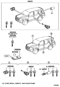 8990460210-TRANSMITTER SUB-ASSY, ELECTRICAL KEY
