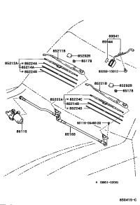 8521160200-ARM, FR WIPER, RH