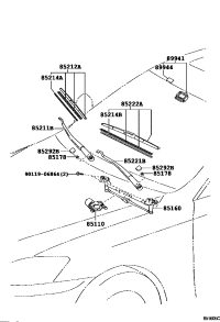 8515053060-LINK ASSY, WINDSHIELD WIPER