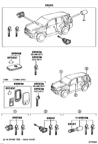 8990460761-TRANSMITTER SUB-ASSY, ELECTRICAL KEY