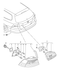 3AF945093Q-TAILLIGHT