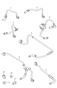 6Q1612041BM-Pipe, vacuum w/check