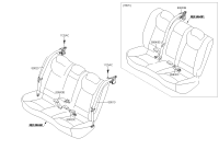 898204V000YDA-S/BELT ASSY-RR RH